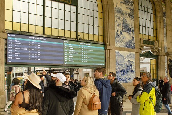 City Walking Tour & Port Wine Cellar - Azulejos at Porto’s tile-covered station: art that doubles as history