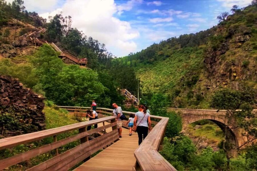From Porto: Aveiro, Paiva Walkways and Arouca 516 Footbridge - Arouca 516: the 516-meter suspension bridge moment