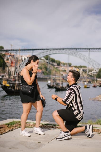 Photoshoot in Porto - Stop 3: Ribeira with Dom Luís I Bridge Views at the Best Light
