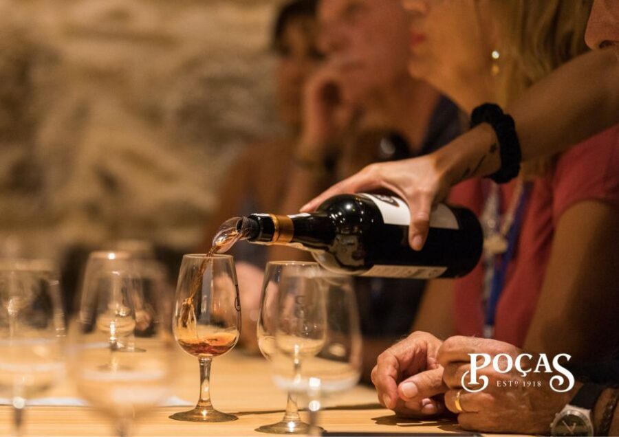 Poças: Guided Tour & Port Wine Tasting with Pastel de Nata - Entering the Poças ageing cellar and the Douro story