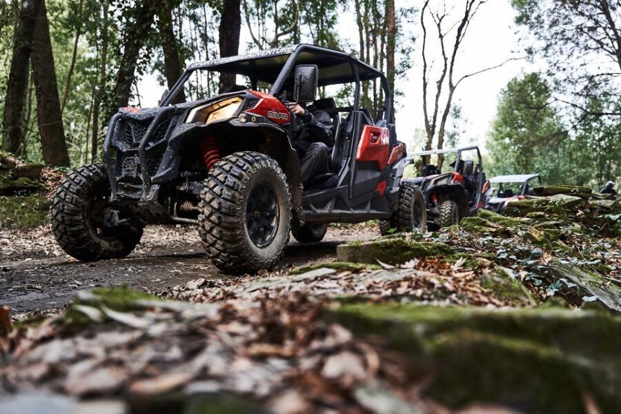 Porto: Dirt and Dust Tour by Oporto Buggy - The Buggy Setup: Two Seats, Protective Goggles, and Actual Control