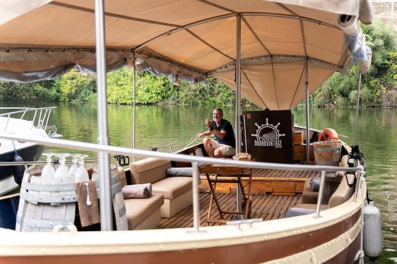 Porto: Douro Valley, 2 Wineries, Lunch & Private Boat Trip - Private boat cruise on the Douro River: snacks, drinks, and long views