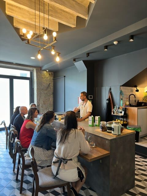 Porto: Local Market Tour & Cooking Class/Showcooking - The Luis I Bridge Metro Detour and Jardim do Morro Views