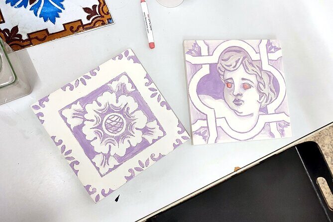 Porto Tile Painting Workshop in artist studio - Small Group Size Means You Get Real Attention