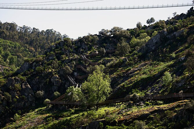 516 Arouca Bridge & Paiva Walkways Tour with Lunch from Porto - Crossing Ponte Suspensa: 175m of see-through floor thrills
