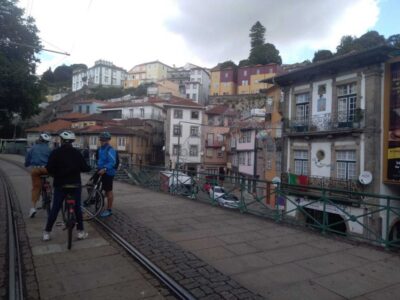 Porto: Riverside Panoramic E-Bike Tour - Ribeira Square: The Porto Riverfront Starter Shot